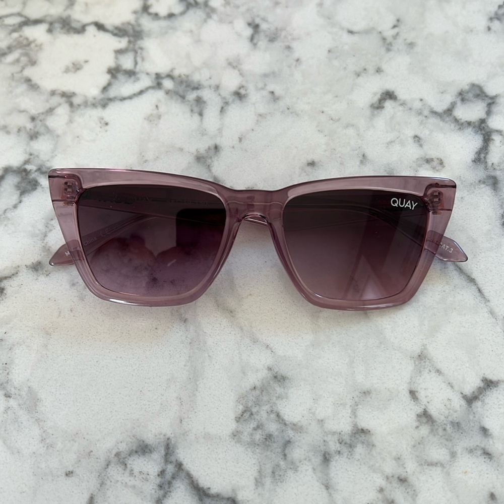 Quay Call The Shots 48mm gradient cat eye sunglasses